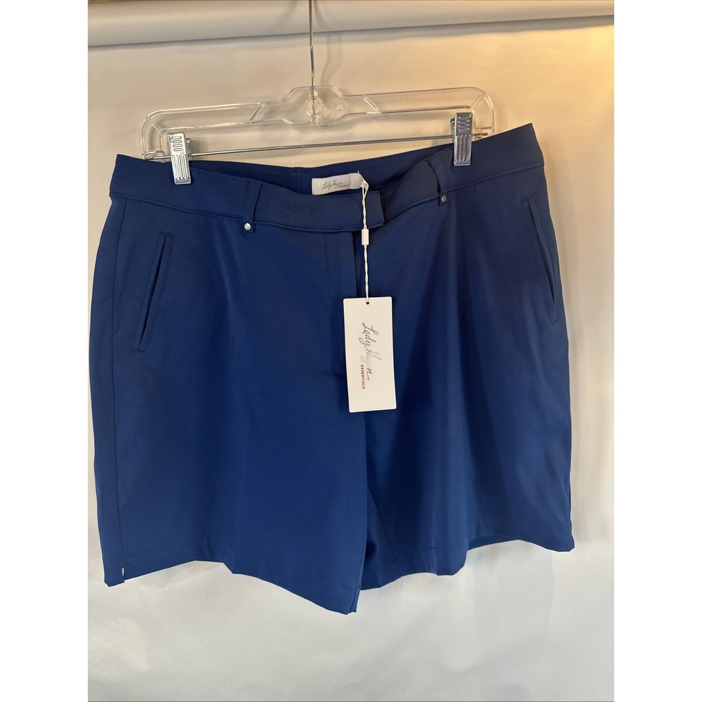 Lady Hagen Essentials Women Golf Shorts Royal Blue Size 12 New With Tags